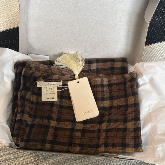 Doen Cornwall Plaid Pashmina Shawl Scarf Wrap NEW NWT - Picture 2 of 3